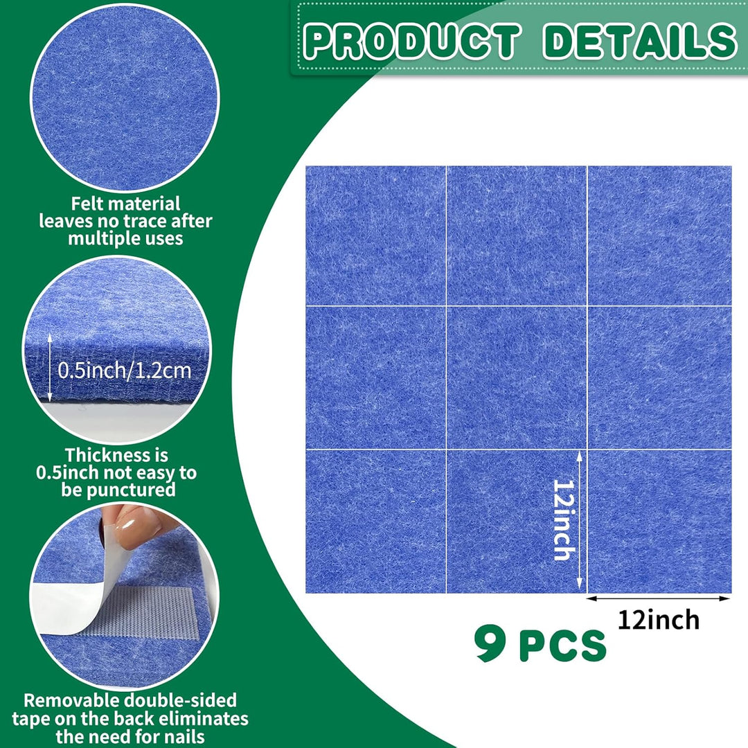 KEAGAN Dartboard-Wandschutz, Dartboard-Umrandung, Wandschutz aus Filz, Dartboard-Wandschutz, Selbstk