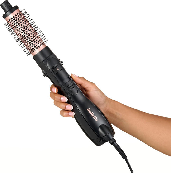 BaByliss Smooth Finish 1200 – 4‑in‑1 Warmluftbürste zum Trocknen, Formen, Glätten & Volumenstyling,
