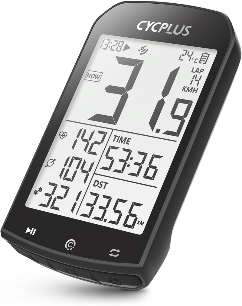 CYCPLUS GPS Fahrradcomputer Kabellos, wasserdichte Fahrrad Tachometer und Kilometerzähler, ANT+ Drah