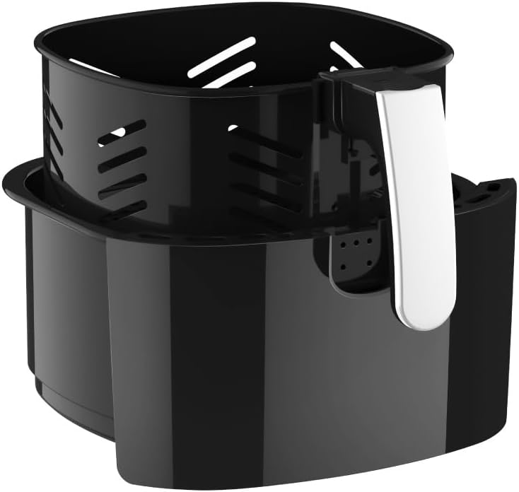 VERTENZ Taste 50 | Kompakte Heissluftfritteuse Airfryer XL 5 Liter Fassungsvermögen | 8 Automatische