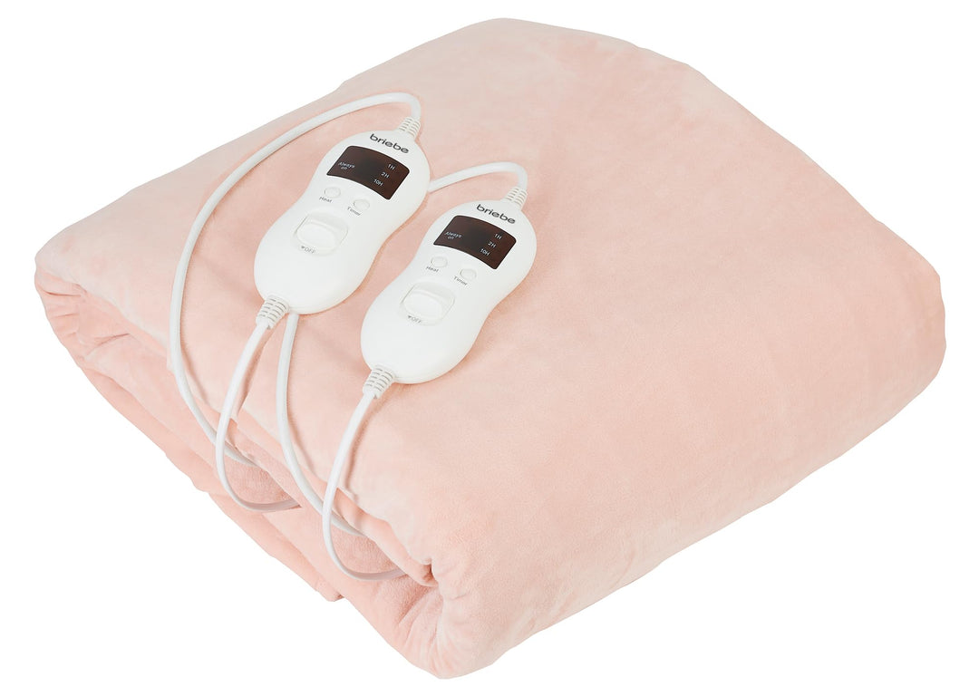 briebe Heizung, elektrisches Doppelbett, 150 x 160 cm, 8 Temperaturstufen, Timer, waschbar, weich, F