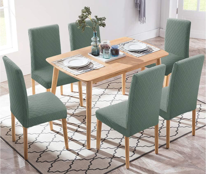 Fuloon Stuhlhussen 4er 6er Set, Stuhlüberzug Universal Stretch Abnehmbare Stuhlbezug, Bezüge für Ess