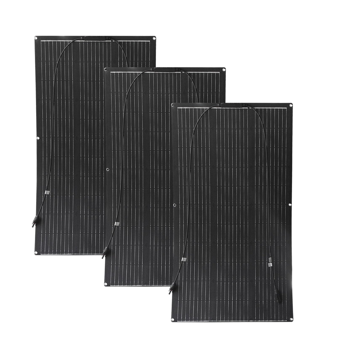 Aysolar 300W 12V Solarpanel Flexibel 3x100W 18V ETFE Monokristallines Solarmodul Photovoltaik für Wo