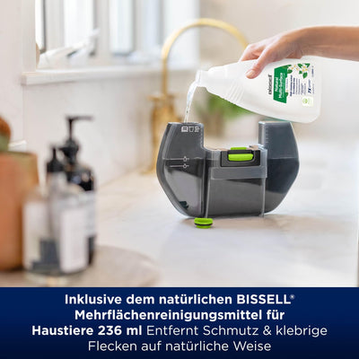 BISSELL SpinWave + Vac Pet | Kabelloser Hartbodenreiniger | Wischen und Staubsaugen | Einfache Reini