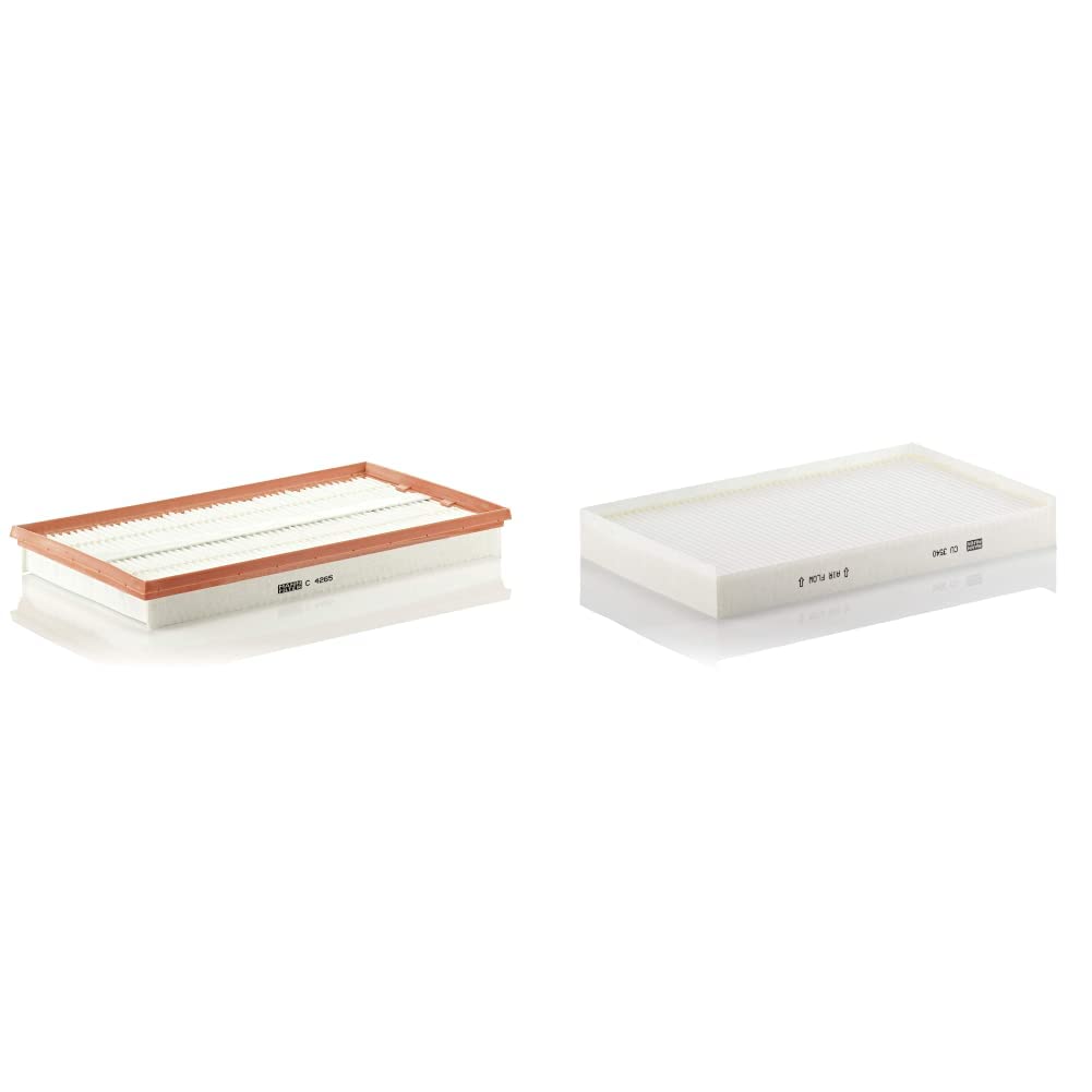 Original MANN-FILTER Luftfilter C 4265 – Für PKW & Original MANN-FILTER Innenraumfilter CU 3540 – Fü