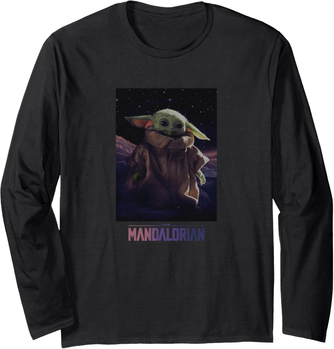 Star Wars: The Mandalorian The Child Starry Night Sky Langarmshirt