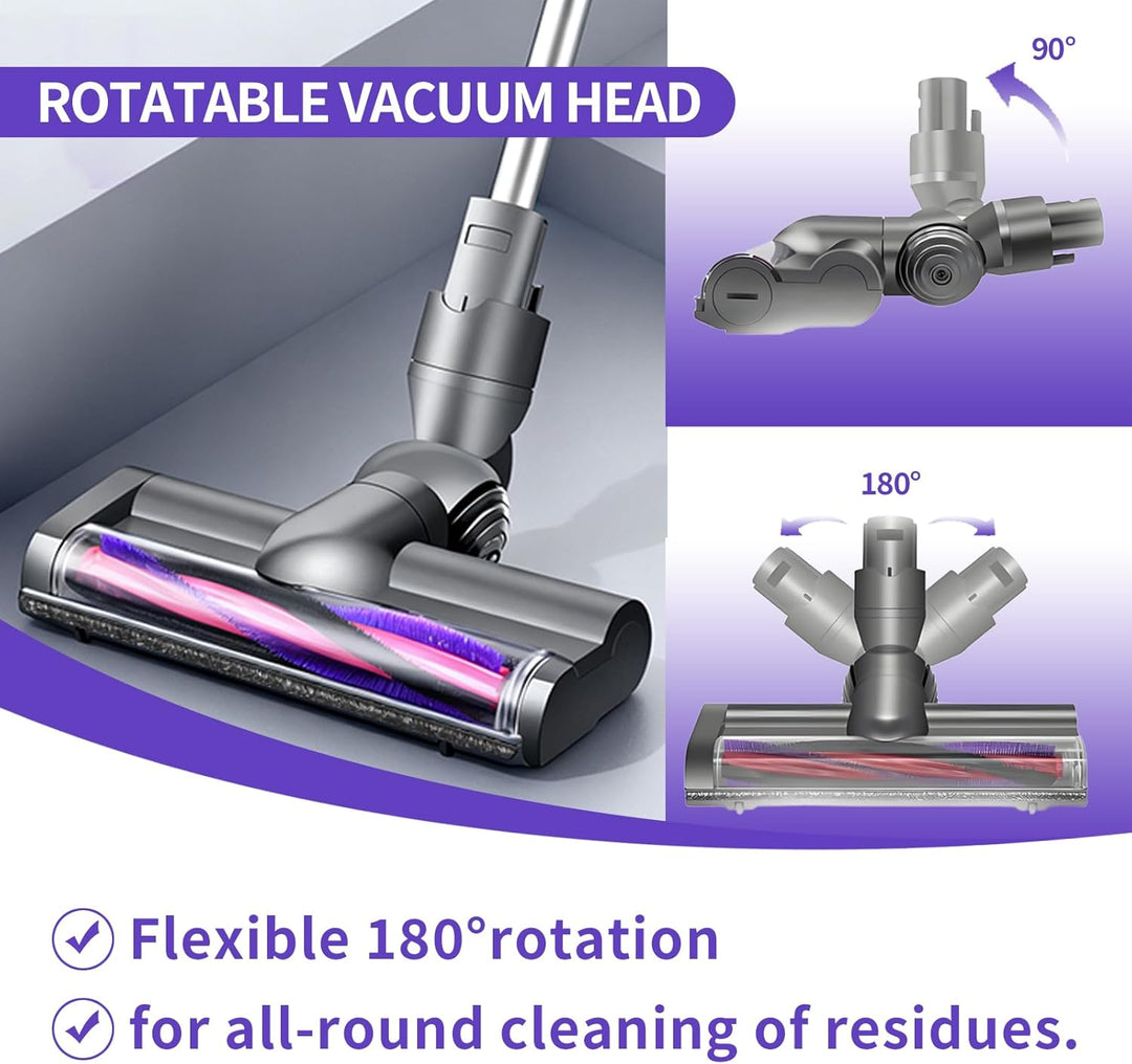Bürste kompatibel für Dyson V6 DC58 DC59 DC62 DC72 DC74 SV04 SV06 SV09, Ersatzteile Bodendüse Zubehö