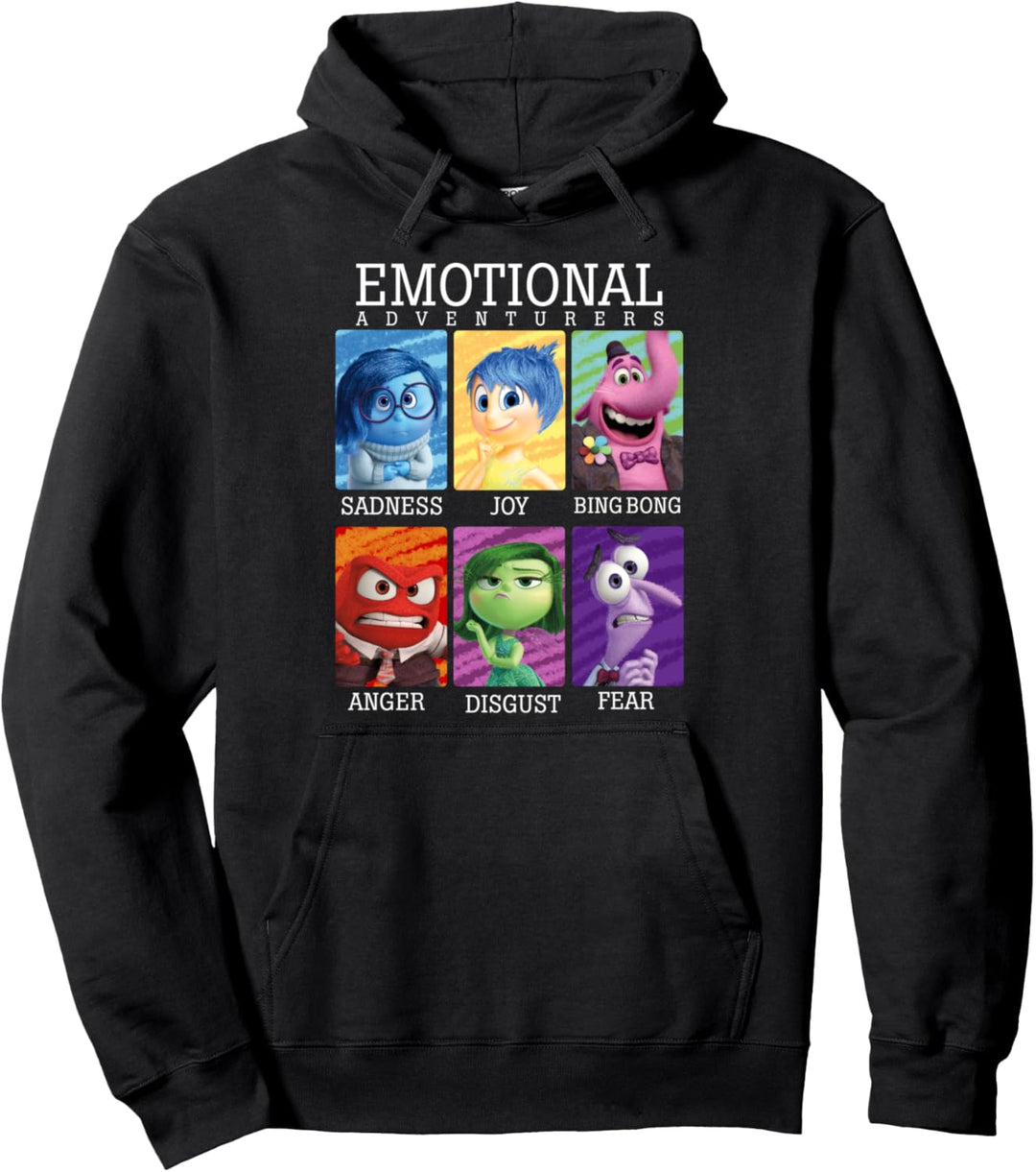 Disney Pixar Inside Out Emotions Yearbook Group Pullover Hoodie
