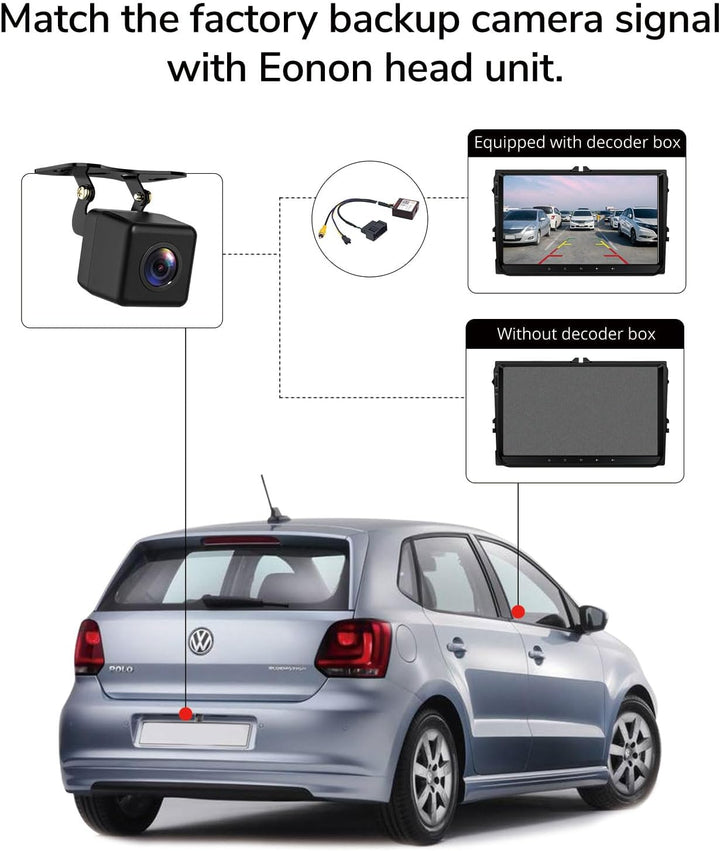 Eonon für VW Rückfahrkamera Decoder Box für eonon VWA13 VWA12S (Autoradio für VW SEAT Skoda) A501