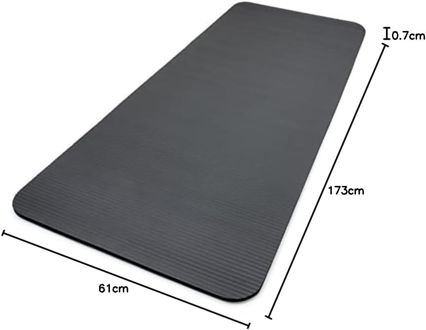 Reebok Trainingsmatte - Rutschfeste Gymnastikmatte aus natürlichem Gummi in 7mm, 10mm, 15mm und vers