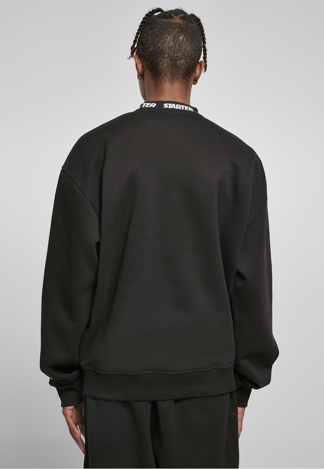 STARTER BLACK LABEL Herren Starter Jaquard Rib Crewneck XXL Schwarz, XXL Schwarz