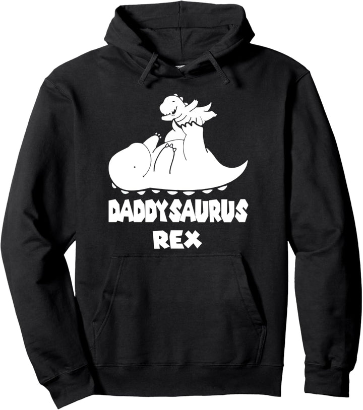 Daddysaurus Rex Vater und Sohn oder Tochter Pullover Hoodie
