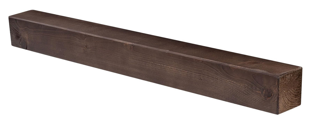 levandeo Wandregal Holz Massiv 100x10cm Nussbaum Farbig Wandboard Vintage Rustikal Design Natur Rega