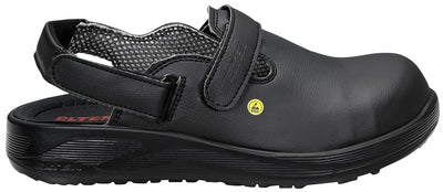 ELTEN Clog Michel Black ESD OB, Damen und Herren, Textil, leicht, klassisch, Schwarz 44 EU, 44 EU