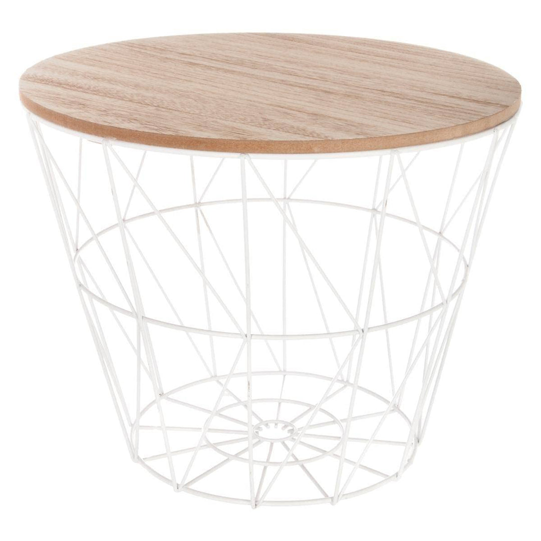 Kumi Weiss Metall Couchtisch, Weiss
