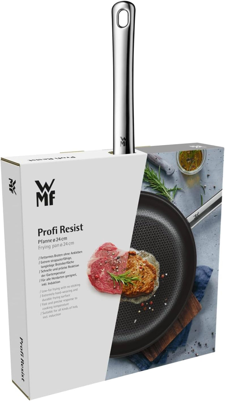 WMF Profi Resist Bratpfanne Induktion, Gas, Elektro, Glaskeramik 24 cm, Mehrschichtmaterial vollbesc