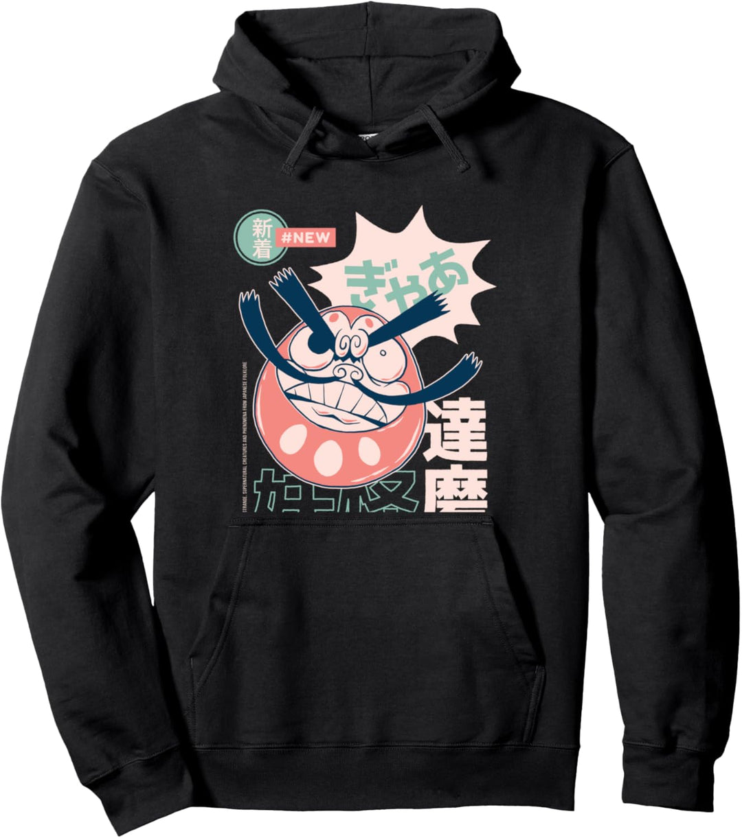 Daruma – Japanisches Yokai, das Glück bringt Pullover Hoodie