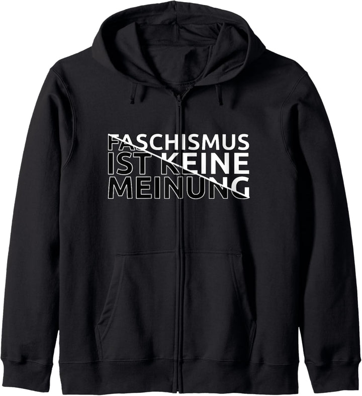 Faschismus Ist Keine Meinung Kapuzenjacke