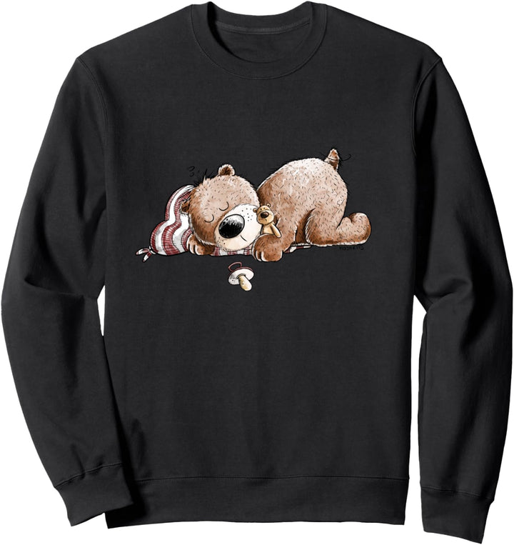 Verträumter Bär I Teddy Bärchen I Schlaf Fun Sweatshirt