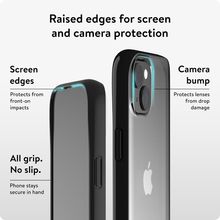 Mous Hülle für iPhone 15 Durchsichtig Case - Clarity - Handyhülle iPhone 15 Case - Transparent Krist