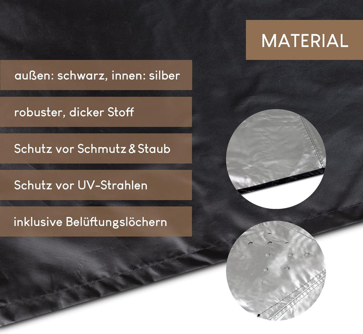 Smart Planet hochwertige Schutzhülle für Sonneninsel Abdeckung rund - Lounge Liege Abdeckplane Schut