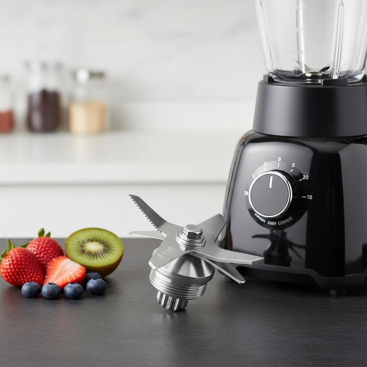Ersatzteil für Mixer-Nassklingeneinheit, Edelstahlklinge Kompatibel mit 64-oz- und 32-oz-Behältern d