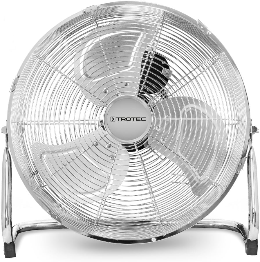 TROTEC Bodenventilator TVM 14 – 44 Watt, Neigungswinkel 100°, 3 Stufen, Ø 35 cm, kippfester Stand, l