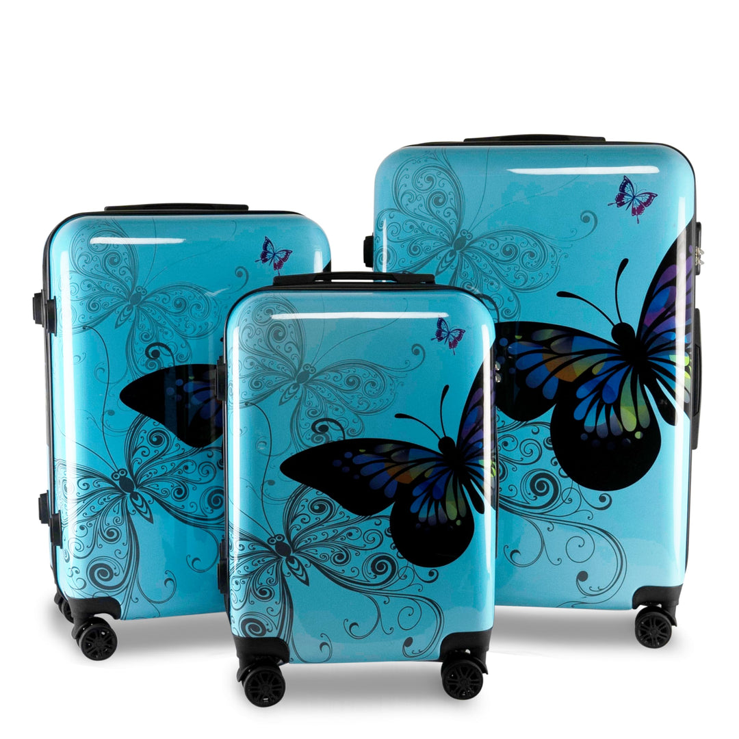 Xonic Design Reisekoffer - Hartschalen-Koffer mit 360° Leichtlauf-Rollen - hochwertiger Trolley mit
