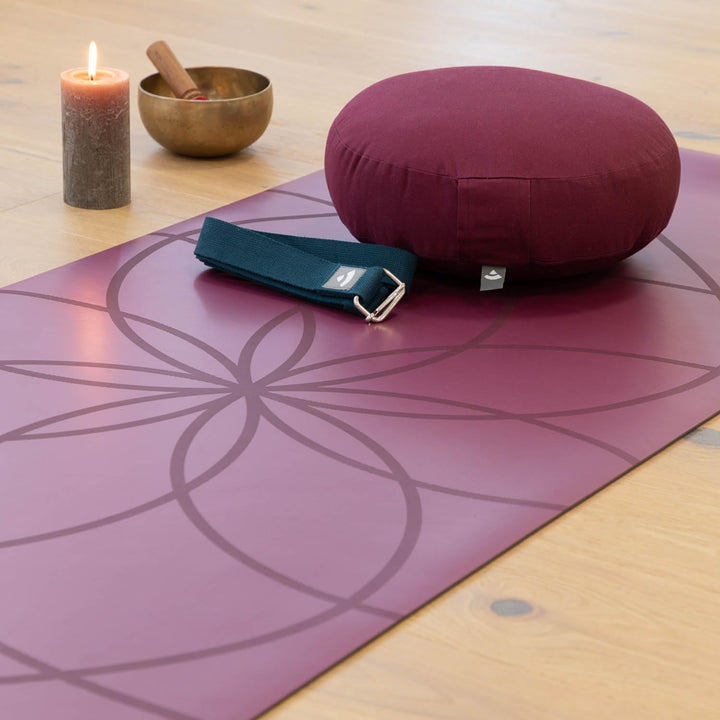 Bodhi Yogamatte Phoenix | Rutschfest & Schadstofffrei | Matte aus Naturkautschuk mit PU-Beschichtung