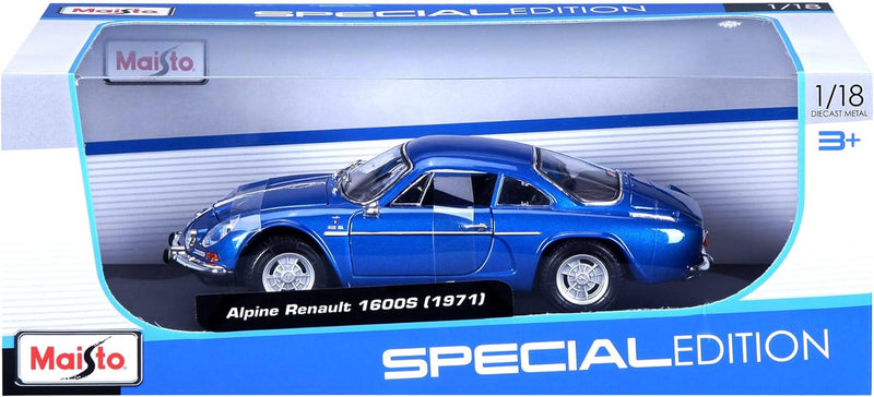 Maisto France - Alpine Renault A110 Stradale -Massstab 1:18, M31750, Blau