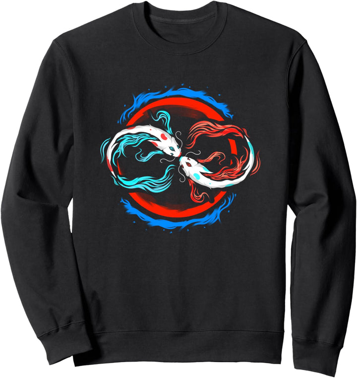 Koi Fische Unendlichkeitssymbol Nishikigoi Japan Geschenk Sweatshirt