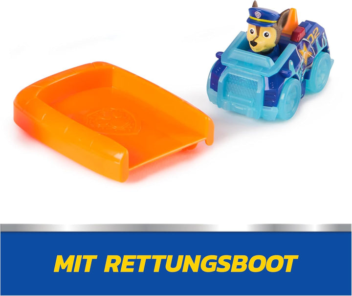 PAW PATROL Pup Squad - Oktopus Spielset mit Rennstrecke, Rampe, Chase Pup Squad Racer und Baby-Tinte