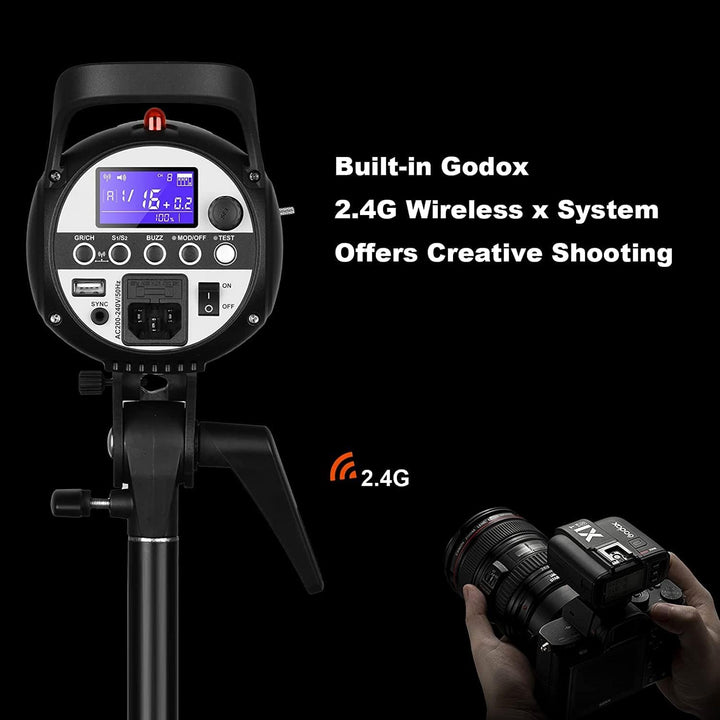 Godox SK400II Studioblitz mit integriertem Godox 2.4G Wireless X System, SK400II
