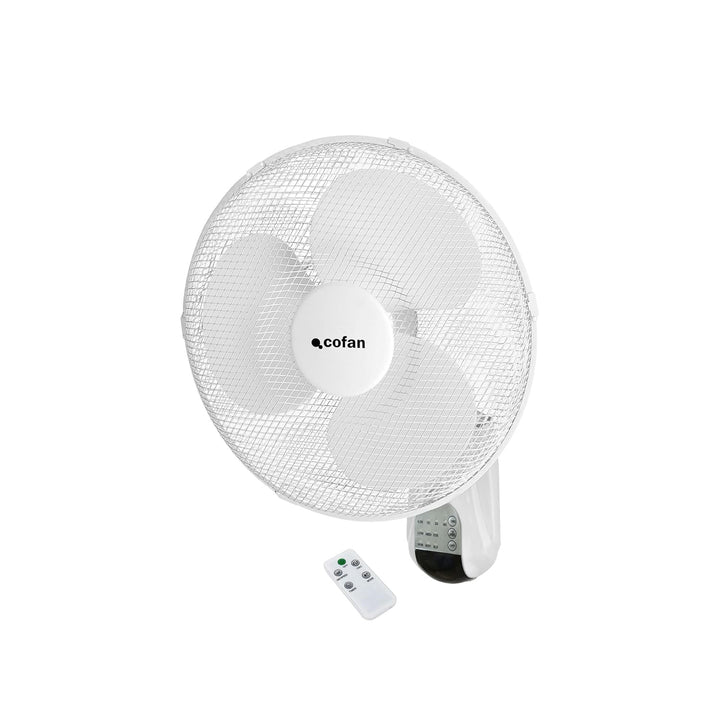 Cofan Wandventilator mit Timer und Fernbedienung | Leistung 50 W | mit drei Geschwindigkeitsstufen |