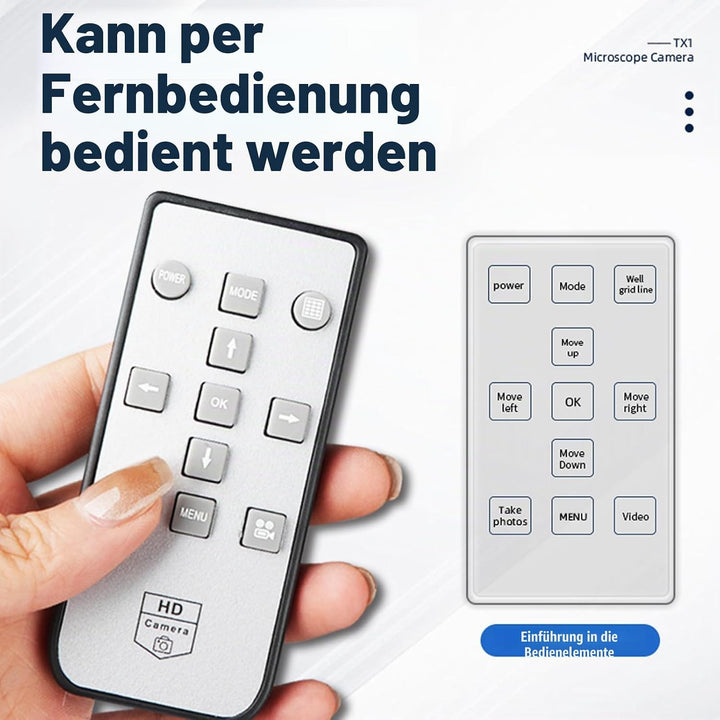 4K-Mikroskopkamera, IMX678-Objektiv, 1/1,8-Zoll-Sensor, Foto-Videokamera, Dual-Interface-Ausgang für