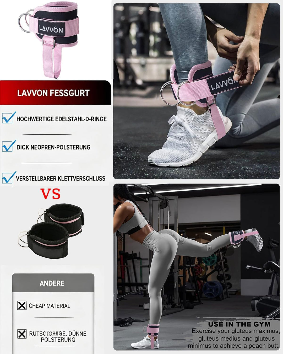 7Pcs Langhantel Polster Set- Hip Thrust Barbell Pad- Backenschutz für Squat | Hantel Nackenpolster -