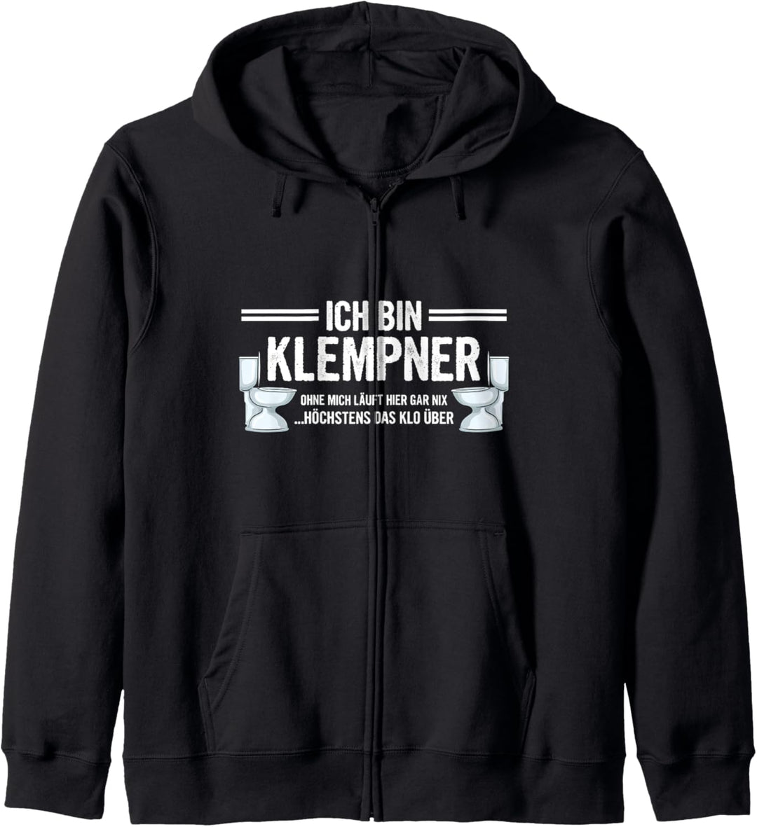 Klempner Installateur Lustiges Handwerker Spruch Kapuzenjacke