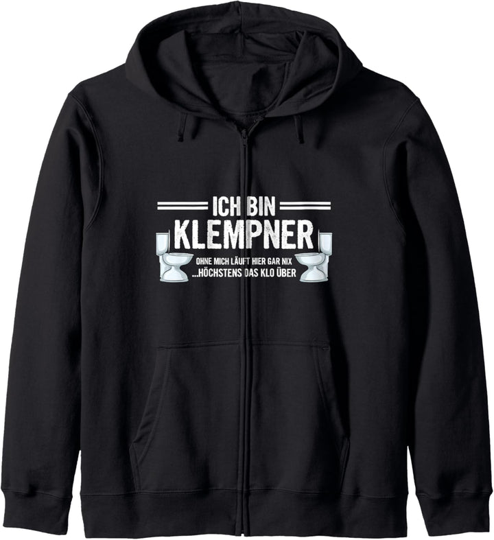 Klempner Installateur Lustiges Handwerker Spruch Kapuzenjacke