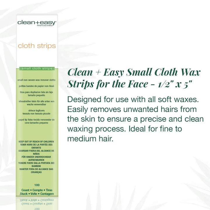 Clean+Easy Wax Remover Cloths (100) - Small