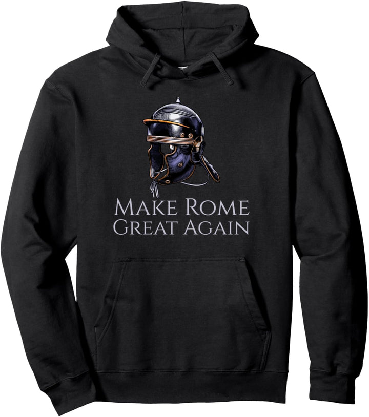 Ancient Rome - Imperial Legionary Helmet - Roman History Pullover Hoodie