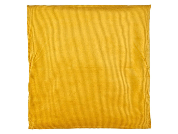 KraftKids Bezug für Wickeltischauflage Cord Breitcord Gelb Mustard breit 78 x tief 78 cm z. B. für M