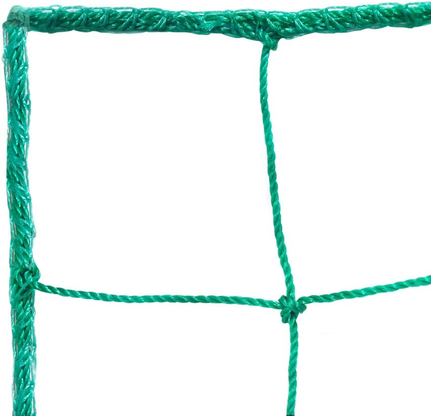 Aoneky Fussball Ballfang Netz 3x3M/3x6M /3x9M/3x12M /3x15M,10 x10 cm Masche, 2,5mm Polyethylen Seil,