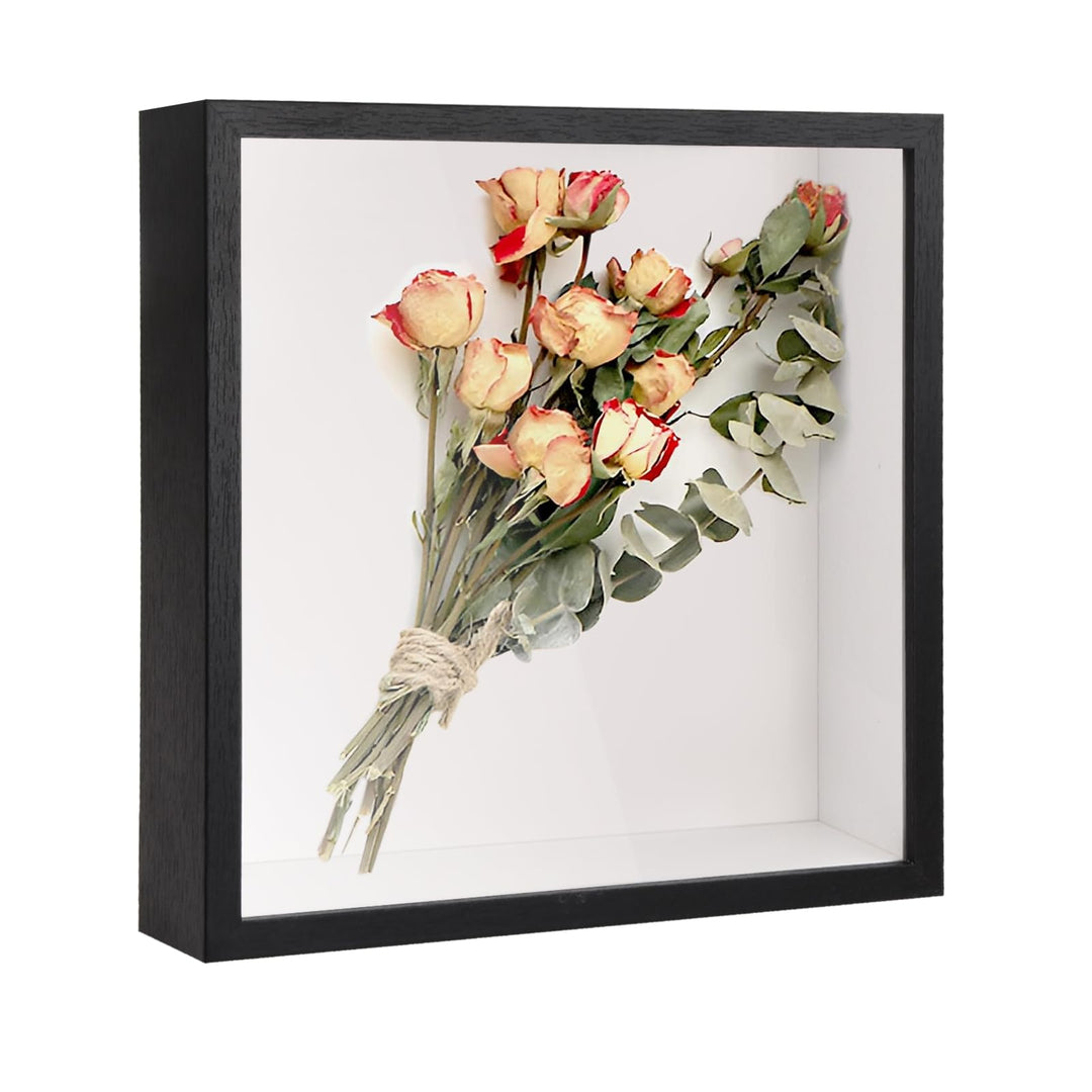 3D Bilderrahmen, Schattenbox Vitrine mit Transparente Acrylplatte Rahmen, Tiefer 3D Objektrahmen, Hö