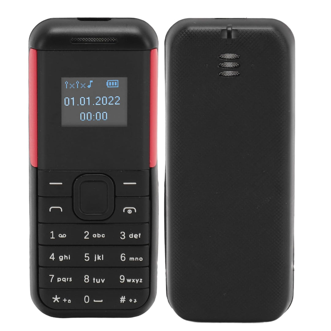 PUSOKEI KleinstesTelefon, Dual SIM Standby GSM Basistelefon mit Musik Player und Sprachwechsler, Str