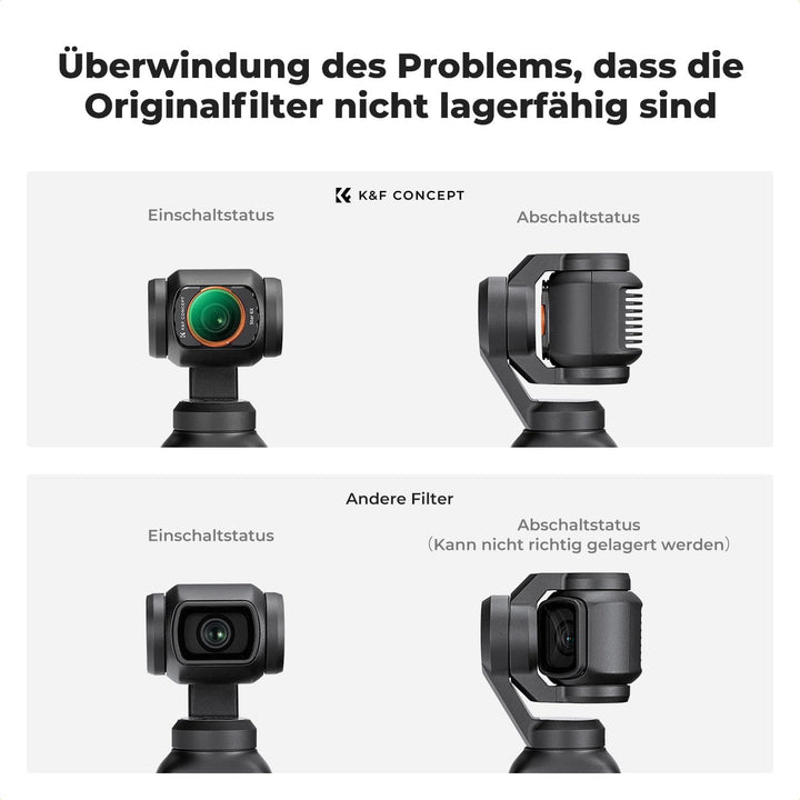 K&F Concept OSMO Pocket 3 6X Stern Filter, Magnetischer Effekt Filter kompatibel mit DJI OSMO Pocket