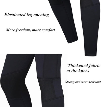 ZCCO Herren und Damen Neoprenhose, 1,5mm/3mmLange Neoprenhose, Tauchhose zum Surfen, Kajakfahren, Sc
