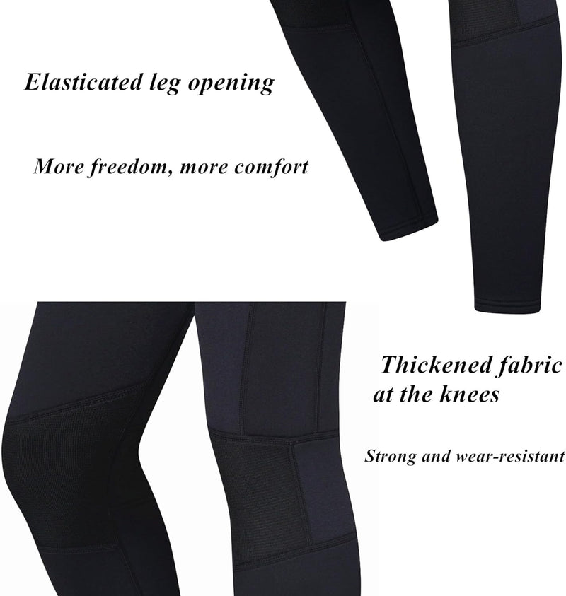 ZCCO Herren und Damen Neoprenhose, 1,5mm/3mmLange Neoprenhose, Tauchhose zum Surfen, Kajakfahren, Sc