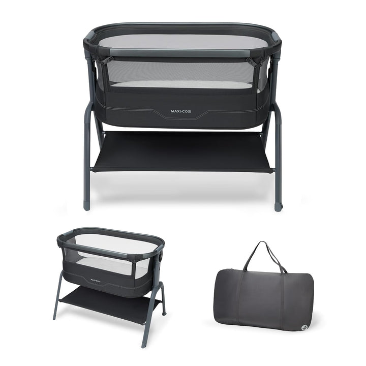 Maxi-Cosi Iora2 Baby Stubenbett, 0–6 Monate (9 kg), Elegance Graphite Elegance Graphite Iora 2, Eleg