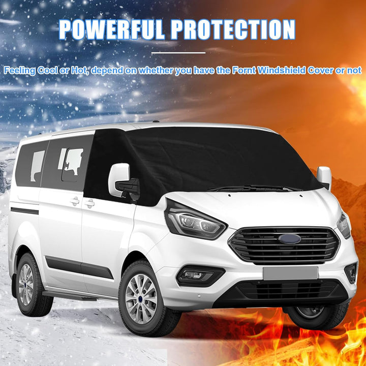 Auto Windschutzscheiben Abdeckung Ersatz für Ford Transit Custom 2012-2022, 600D Luxus Frontscheiben