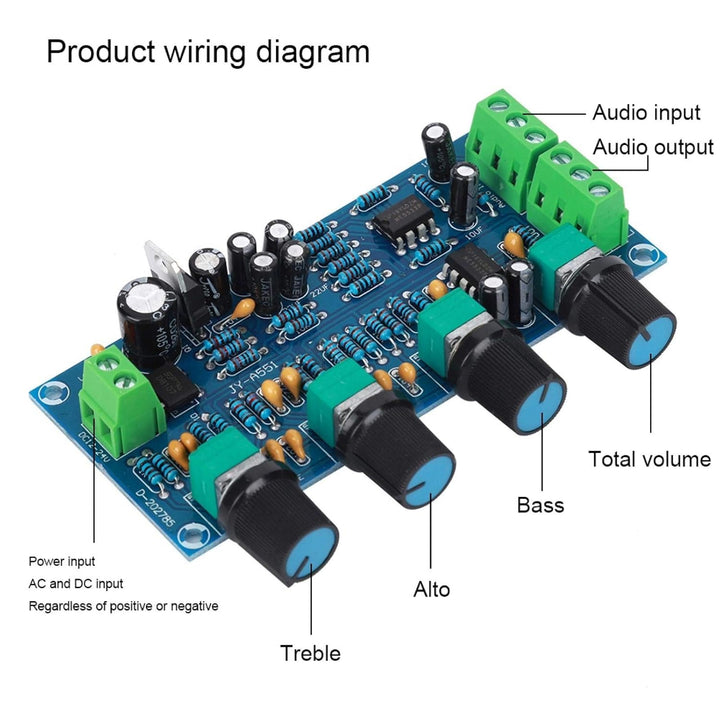 Steuerplatine klangregler stereo Vorverstärker-Einstellung der Audiokarte, HIFI-Verstärker, Vorverst